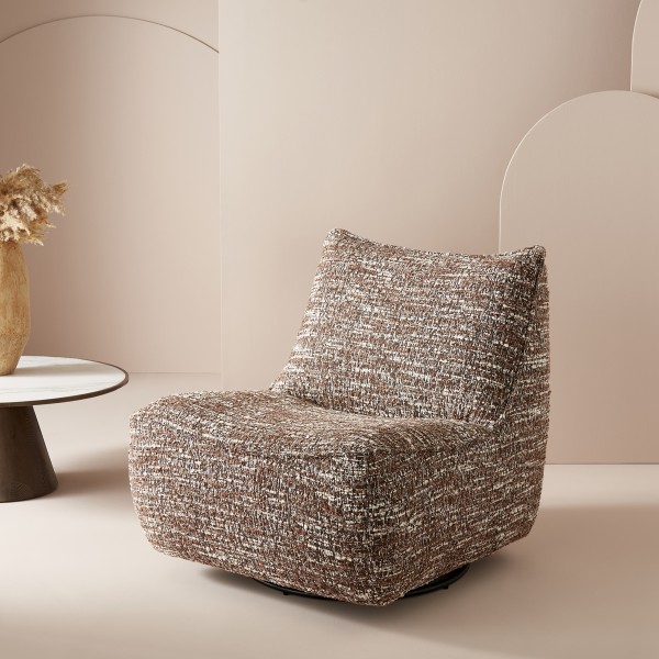 Fauteuil Pivotant en Tissu LUKE